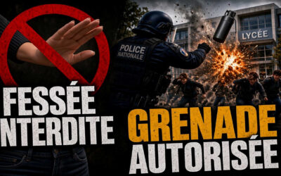 Fessée interdite, grenade autorisée : la violence d’État face aux lycéens